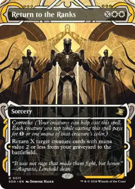 [011]【EN】【FOIL】戦列への復帰/Return to the Ranks【SOA】[白][R]