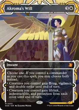 [001]【EN】【FOIL】アクローマの意志/Akroma's Will【SOA】[白][M]