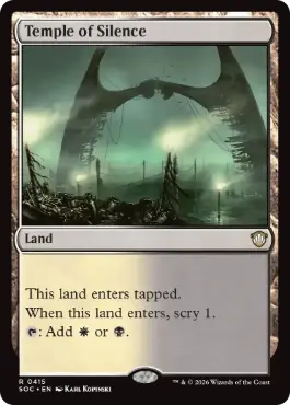 [415]【EN】静寂の神殿/Temple of Silence【SOC】[R][土地]