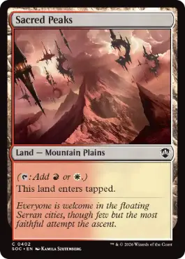 [402]【EN】聖なる峰/Sacred Peaks【SOC】[C][土地]