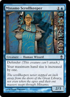 [045]【EN】【FOIL】水面院の巻物守り/Minamo Scrollkeeper【SOK】[C][青]