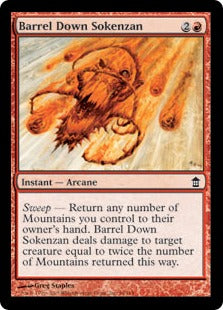 [094]【EN】【FOIL】霜剣山の逆落とし/Barrel Down Sokenzan【SOK】[C][赤]