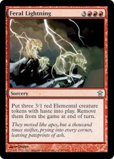 [097]【EN】【FOIL】残忍な稲妻/Feral Lightning【SOK】[U][赤]