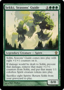 [148]【EN】【FOIL】季節の導き、節貴/Sekki, Seasons' Guide【SOK】[R][緑]