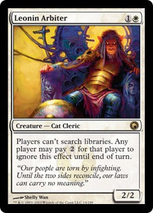 [014]【EN】【FOIL】レオニンの裁き人/Leonin Arbiter【SOM】[R][白]