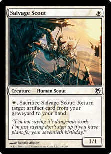 [019]【EN】回収の斥候/Salvage Scout【SOM】[C][白]