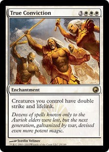 [025]【EN】【FOIL】真実の確信/True Conviction【SOM】[R][白]