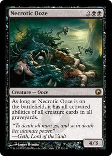 [072]【EN】【FOIL】壊死のウーズ/Necrotic Ooze【SOM】[R][黒]