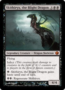 [079]【EN】【FOIL】荒廃のドラゴン、スキジリクス/Skithiryx, the Blight Dragon【SOM】[M][黒]