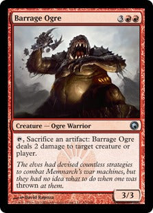 [083]【EN】【FOIL】連射のオーガ/Barrage Ogre【SOM】[U][赤]