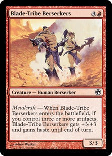 [084]【EN】【FOIL】刃族の狂戦士/Blade-Tribe Berserkers【SOM】[C][赤]
