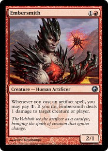 [087]【EN】【FOIL】燃えさし鍛冶/Embersmith【SOM】[U][赤]