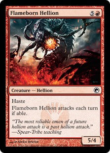 [089]【EN】【FOIL】炎生まれのヘリオン/Flameborn Hellion【SOM】[C][赤]