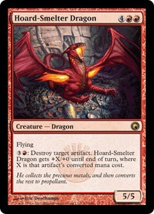 [093]【EN】【FOIL】蔵製錬のドラゴン/Hoard-Smelter Dragon【SOM】[R][赤]