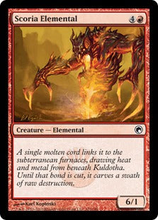 [102]【EN】【FOIL】岩滓の精霊/Scoria Elemental【SOM】[C][赤]