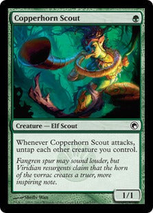 [116]【EN】銅角笛の斥候/Copperhorn Scout【SOM】[C][緑]