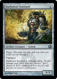 [152]【EN】【FOIL】ダークスティールの歩哨/Darksteel Sentinel【SOM】[U][茶]