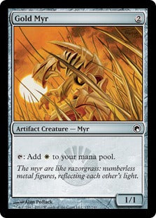 [157]【EN】【FOIL】金のマイア/Gold Myr【SOM】[C][茶]