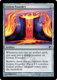 [160]【EN】【FOIL】ゴーレムの鋳造所/Golem Foundry【SOM】[C][茶]