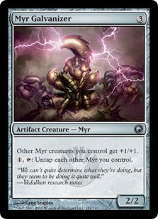 [181]【EN】【FOIL】マイアの感電者/Myr Galvanizer【SOM】[U][茶]