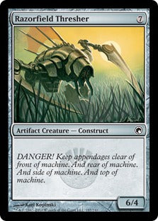 [197]【EN】剃刀ヶ原の打つもの/Razorfield Thresher【SOM】[C][茶]