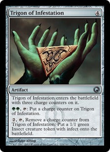 [214]【EN】【FOIL】感染の三角護符/Trigon of Infestation【SOM】[U][茶]