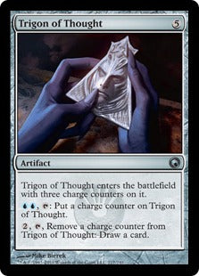 [217]【EN】【FOIL】思考の三角護符/Trigon of Thought【SOM】[U][茶]