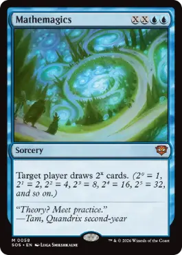 [058]【EN】【FOIL】数魔学/Mathemagics【SOS】[M][青]