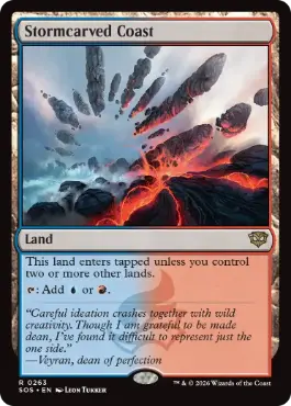 [263]【EN】【FOIL】嵐削りの海岸/Stormcarved Coast【SOS】[R][土地]