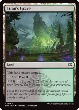 [266]【EN】【FOIL】タイタンの墓/Titan's Grave【SOS】[C][土地]