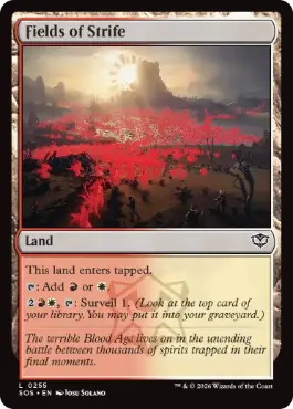 [255]【EN】【FOIL】紛争の曠野/Fields of Strife【SOS】[C][土地]