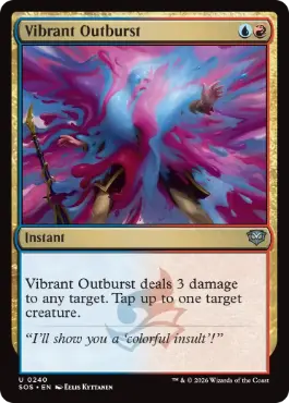 [240]【EN】【FOIL】鮮やかな迸り/Vibrant Outburst【SOS】[U][多色]