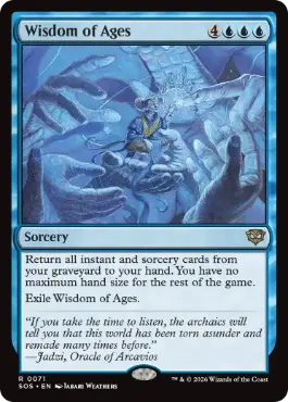 [071]【EN】【FOIL】古今の知識/Wisdom of Ages【SOS】[R][青]