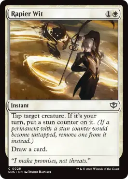 [028]【EN】【FOIL】レイピアの機知/Rapier Wit【SOS】[C][白]
