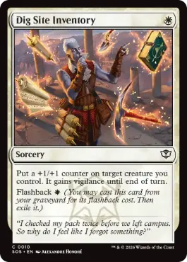 [010]【EN】【FOIL】発掘現場の備品一覧/Dig Site Inventory【SOS】[C][白]