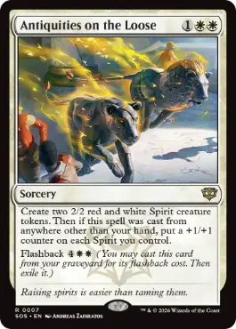 [007]【EN】【FOIL】逃げ出した古美術品/Antiquities on the Loose【SOS】[R][白]