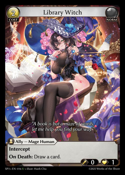 [016]【EN】【FOIL】Library Witch【SP3】[U][Norm]
