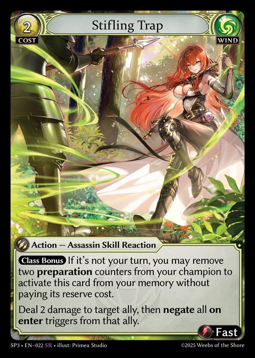 [022]【EN】Stifling Trap【SP3】[SR][Wind]