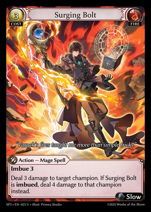 [023]【EN】【FOIL】Surging Bolt【SP3】[U][Fire]