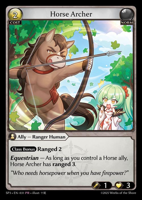 [031]【EN】【FOIL】Horse Archer【SP3】[PR][Norm]