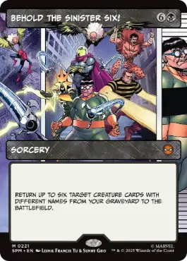 [221]【EN】■ボーダーレス■シニスター・シックスにご用心！/Behold the Sinister Six!【SPM】[M][黒]