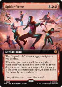 [263]【EN】【FOIL】■拡張アート■スパイダー・バース/Spider-Verse【SPM】[M][赤]