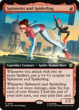 [264]【EN】【FOIL】■拡張アート■スピナレットとスパイダリング/Spinneret and Spiderling【SPM】[R][赤]
