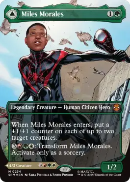 [234]【EN】【FOIL】■ボーダーレス■マイルズ・モラレス/Miles Morales【SPM】[M][緑]