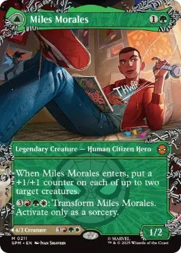 [211]【EN】【FOIL】■ボーダーレス■マイルズ・モラレス/Miles Morales【SPM】[M][緑]