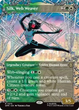 [215]【EN】【FOIL】■ボーダーレス■ウェブ紡ぎ、シルク/Silk, Web Weaver【SPM】[R][多色]