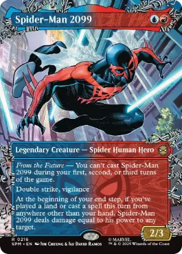 [216]【EN】【FOIL】■ボーダーレス■スパイダーマン2099/Spider-Man 2099【SPM】[R][多色]