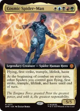 [271]【EN】【FOIL】■拡張アート■コズミック・スパイダーマン/Cosmic Spider-Man【SPM】[M][多色]