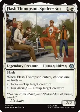[007]【EN】スパイダー・ファン、フラッシュ・トンプソン/Flash Thompson, Spider-Fan【SPM】[U][白]