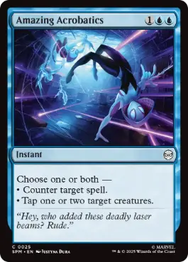 [025]【EN】【FOIL】アメイジング・アクロバティック/Amazing Acrobatics【SPM】[C][青]